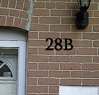 Door hanger depicting 28B