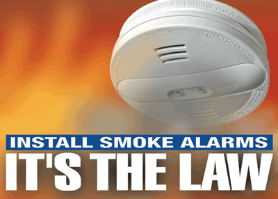 Install Smoke Alarms - It's the Law